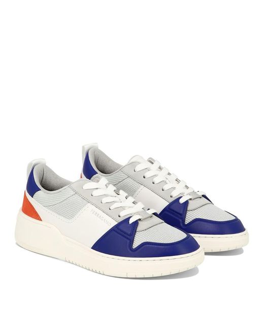 Ferragamo Blue "Dennis 1" Sneakers for men