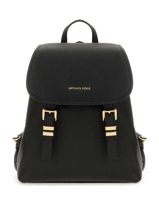 Michael Kors Black Leather Backpack