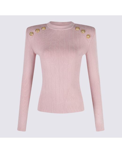 Balmain Pink Sweaters