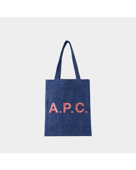 A.P.C. Blue Lou Shopper Bag for men