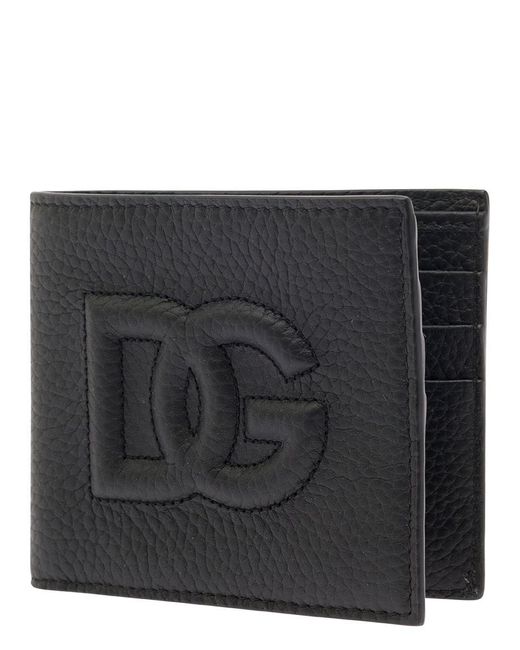 Dolce & Gabbana Black Bifold Wallet With Quilted Leather for men