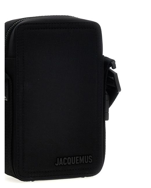 Jacquemus Black La Cuerda Vertical Crossbody Bags