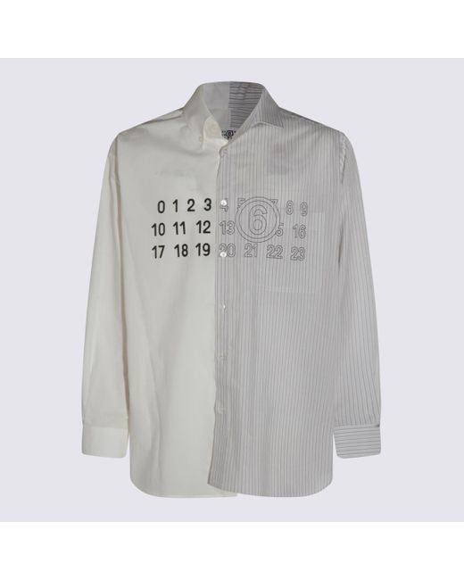 MM6 by Maison Martin Margiela Gray Cotton Shirt for men
