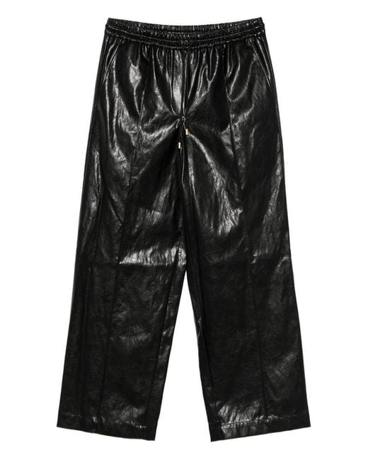 パンツ Michael Kors Relaxed-Fit Black Lamb Leather Trousers WF24LPA010-BLCK_F.jpg?v=