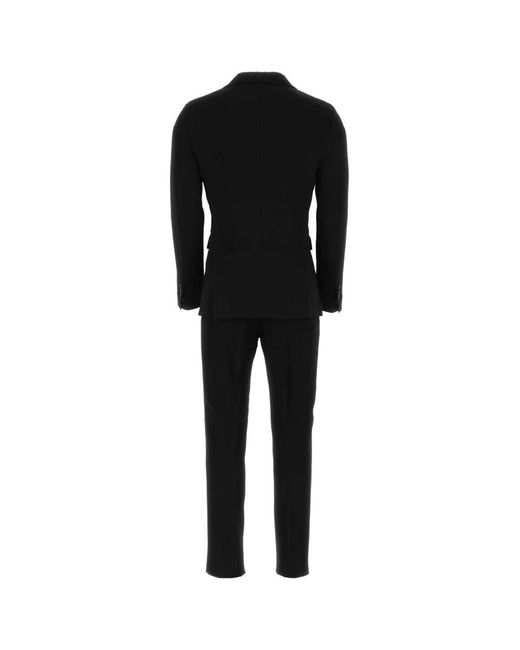 DSquared² Black Stretch Viscose Suit for men