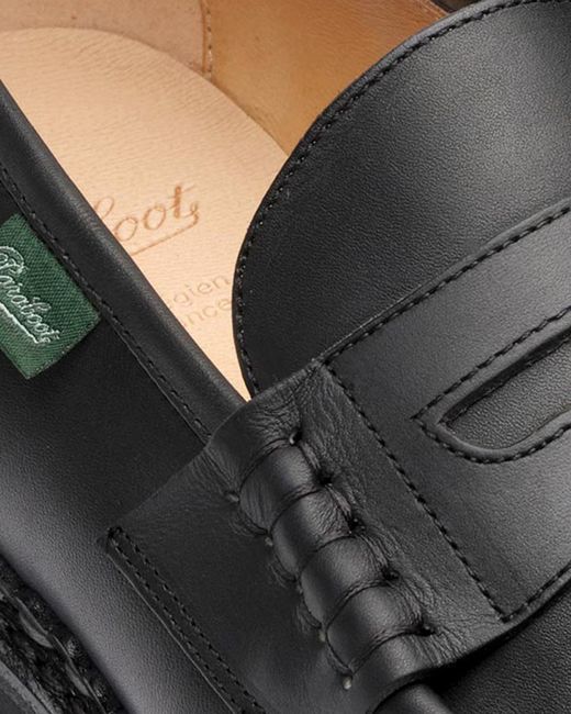 Paraboot Black Moccasin for men