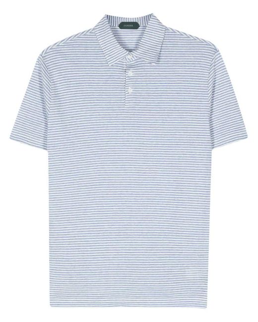 Zanone Blue T-Shirts And Polos for men