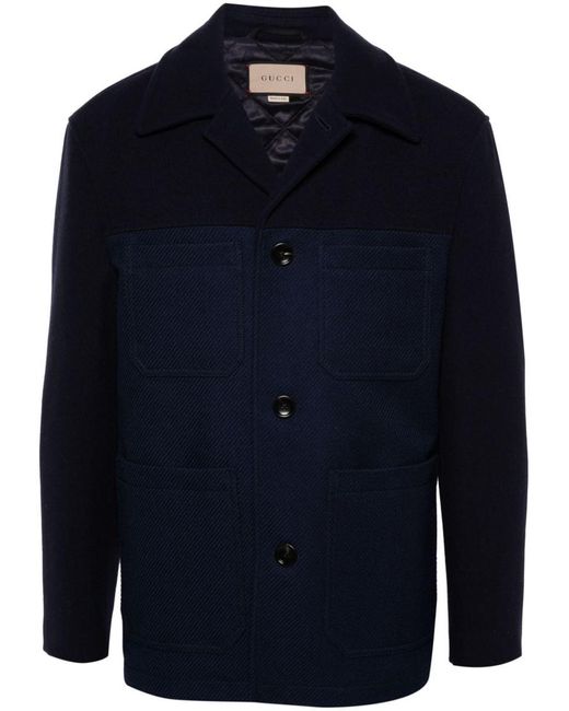 Gucci Blue Jacket Clothing for men