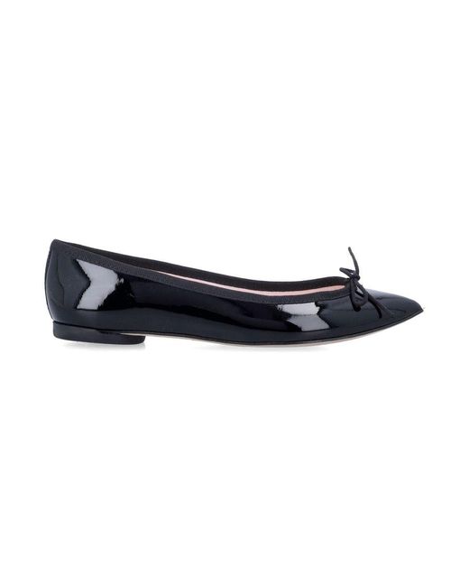 Repetto Blue Brigitte Pointy Toe Ballet Flats