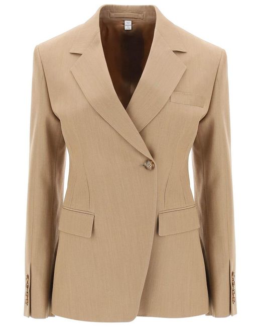 Burberry Natural Claudete Double-breasted Jacket