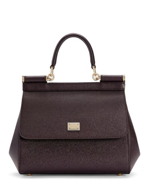 Dolce & Gabbana Brown Hand Bag "Sicily" Medium