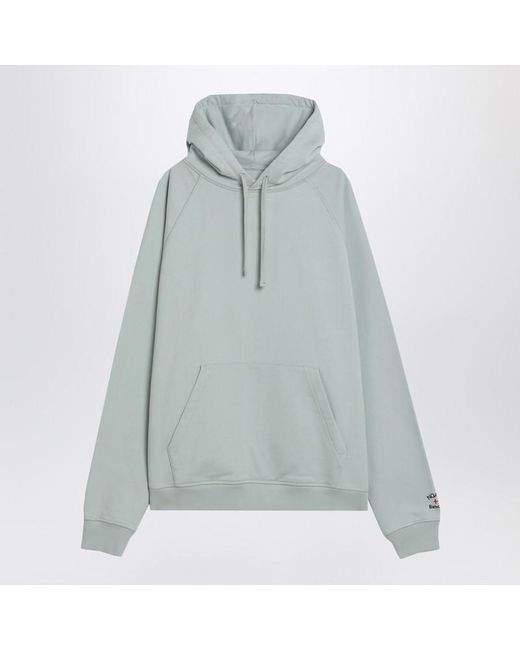 Barbour Blue Ice-Colored Sweatshirt X Noah for men