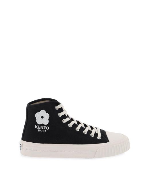 KENZO Black Canvas Foxy High Top Sneakers