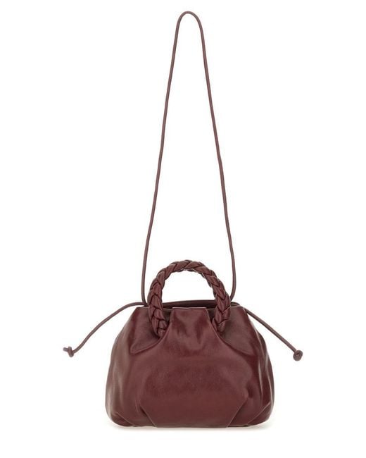Hereu Brown "bombon Supple Shiny" Medium Bag