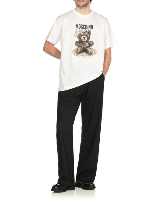 Moschino White T-shirts And Polos for men