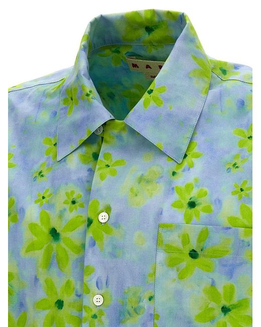 Marni Green Parade Shirt, Blouse for men