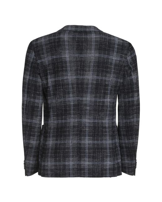 Boss Black Knitted Single-Breasted Blazer for men