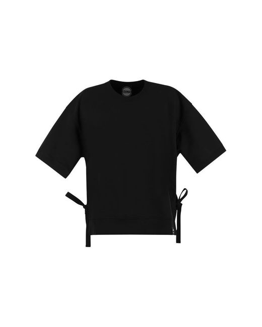 Colmar Black Cotton Blend Short-sleeved Sweatshirt