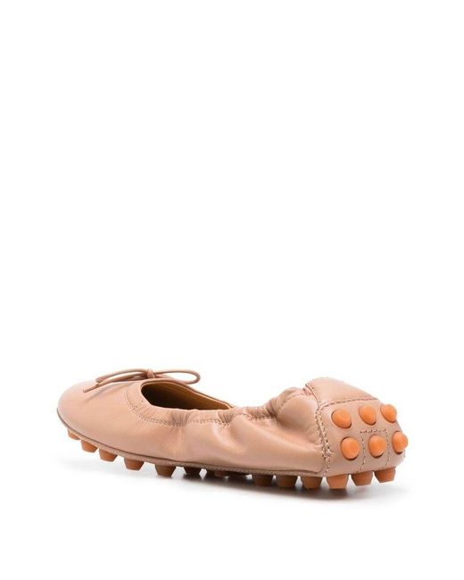 Tod's Pink Flat Shoes