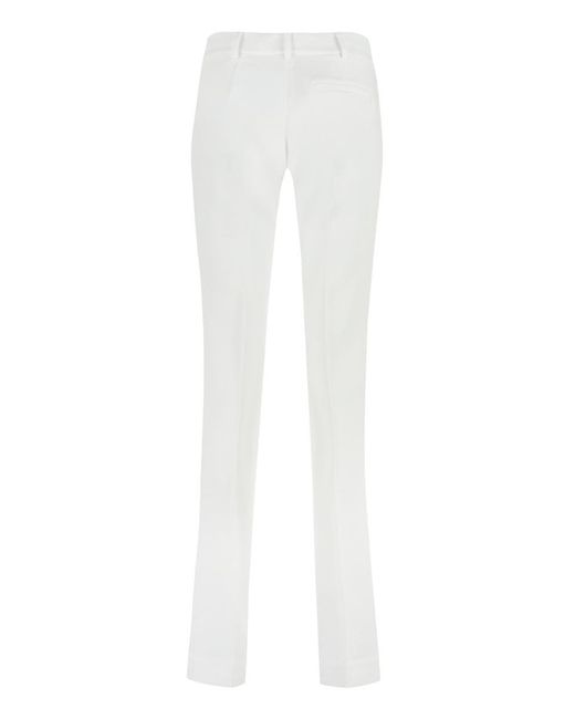 MICHAEL Michael Kors White Straight-leg Trousers
