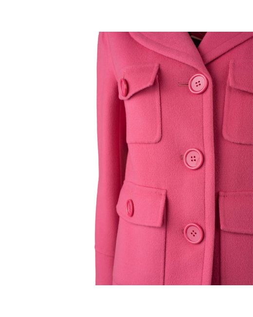 Max Mara Pink Wool Double Jacket