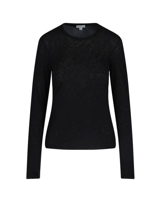 James Perse Black T-Shirts And Polos