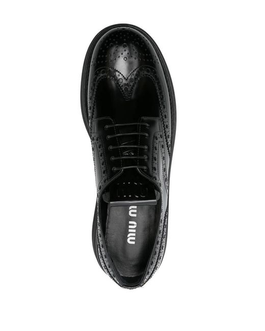 Miu Miu Black Laced Shoes