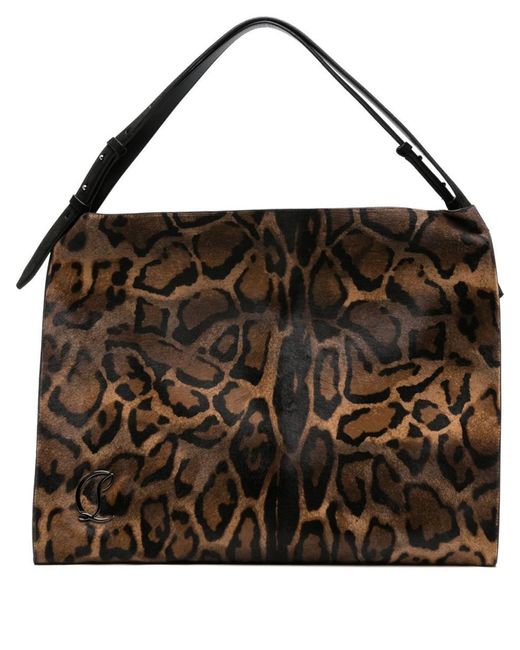 Christian Louboutin Black Baggy Leather Shoulder Bag