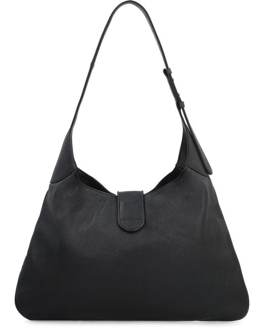 Gucci Black Aphrodite Leather Shoulder Bag