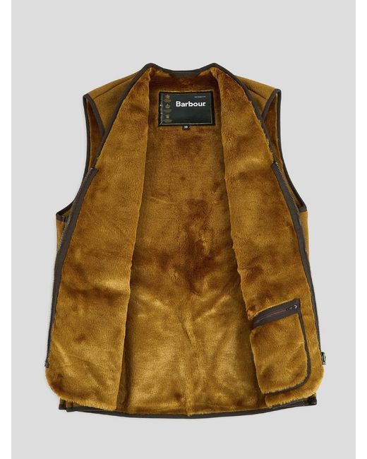 Barbour Brown Reversible Vest for men