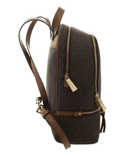Michael Kors Brown Rhea - Medium Backpack With Logo