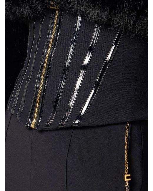 Elisabetta Franchi Blue Trousers