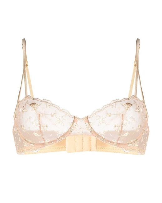 La Perla Midnight Botanica Balconette Bra In Natural Lyst