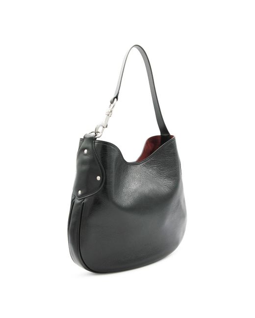 Mulberry Black Leather Hackney Shoulder Bag High Shine