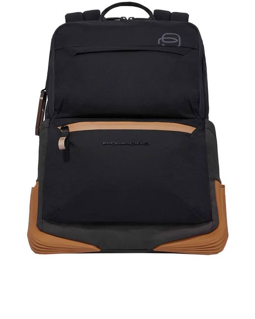 Piquadro Black Backpack For Computer And Ipad Bags