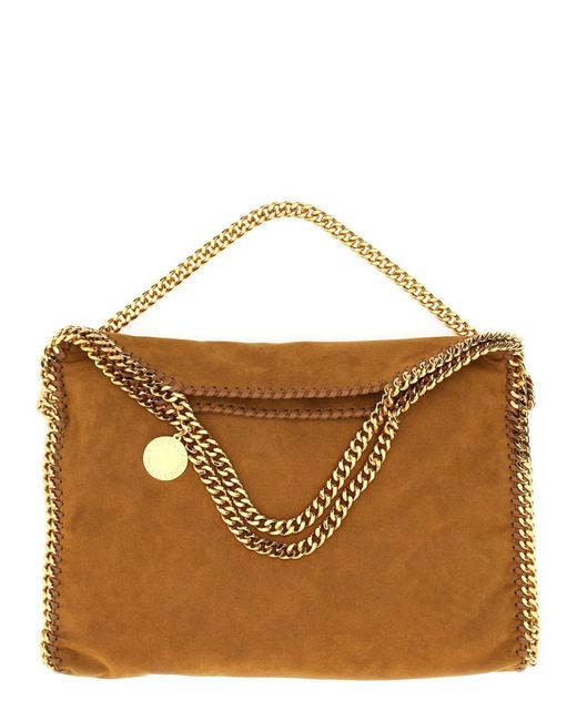 Stella McCartney Brown Falabella Fold Over Tote Bag