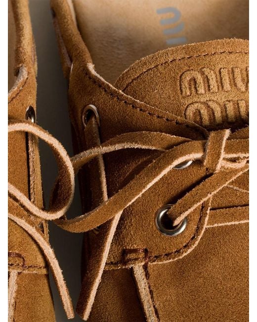 Miu Miu Brown Sabot Shoes