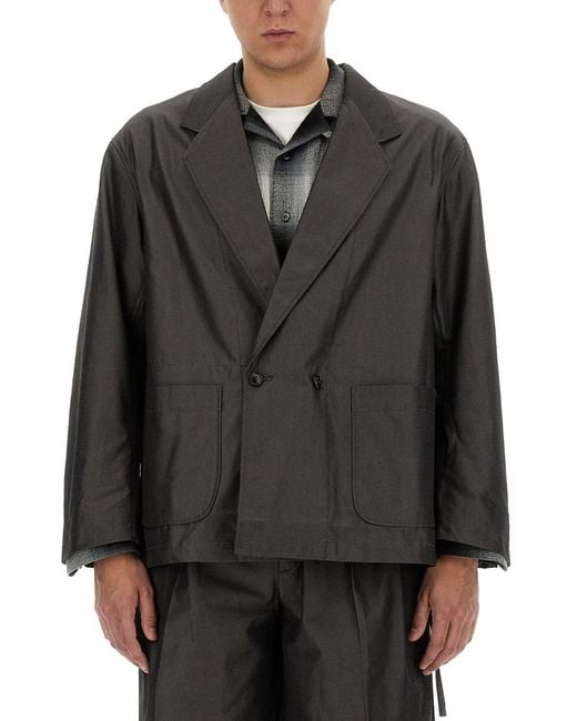 A.I.E. Black Oversize Jacket for men