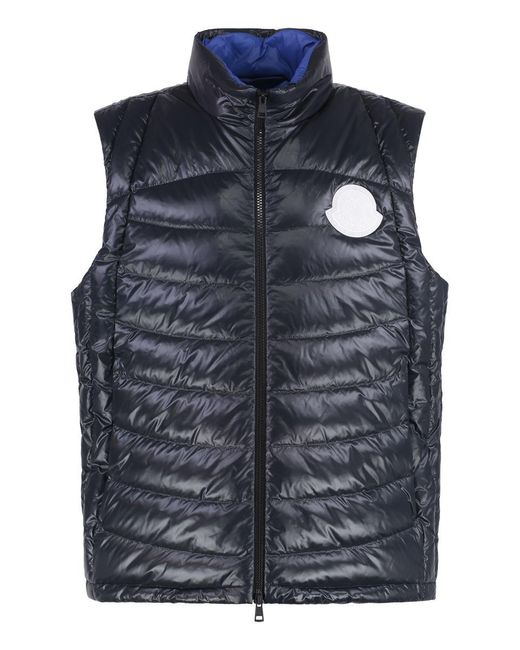 Moncler Blue Menelao Padded Bodywarmer for men