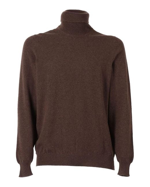 Fedeli Brown High Neck for men
