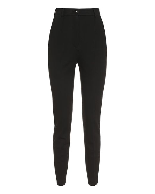 Dolce & Gabbana Black High-rise Trousers