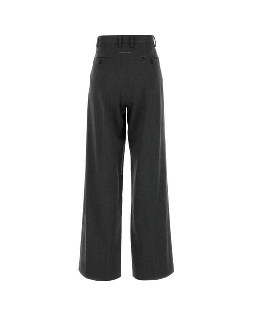 MM6 by Maison Martin Margiela Dark Grey Stretch Twill Pant