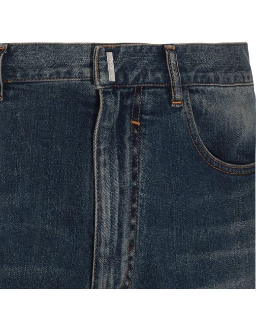 Givenchy Blue Navy Cotton Jeans for men