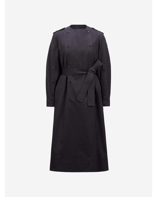 【関税＆送料込み】Moncler Gourdon Mix Trench Coat Moncler Gourdon Mix Trench Coat in Black | Lyst