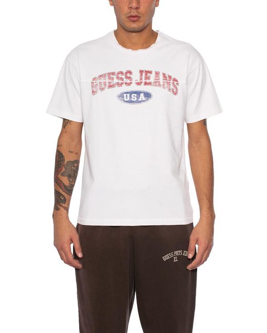 Guess White T-shirts & Tops for men