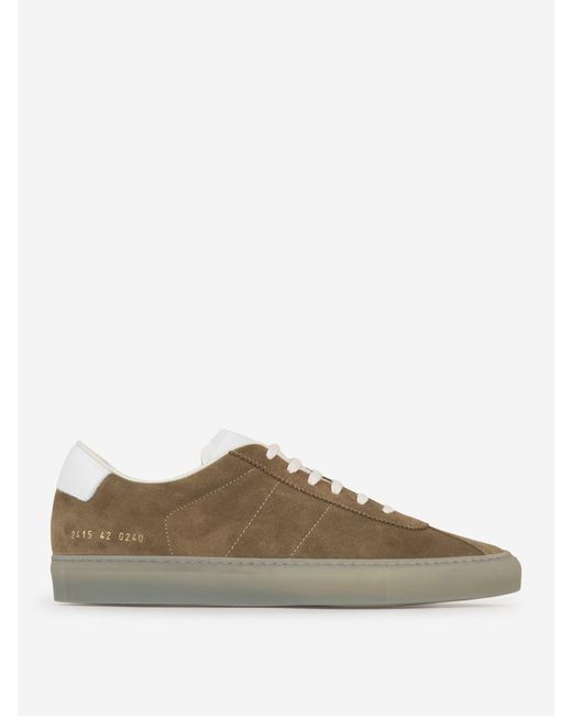 Common Projects Brown Suede Leather Sneakers for men