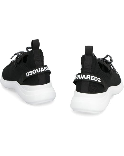 DSquared² Black Fly Running Sneakers for men