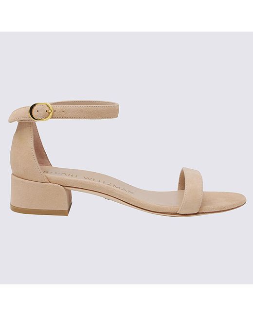Stuart Weitzman Nude Suede Nudist June 