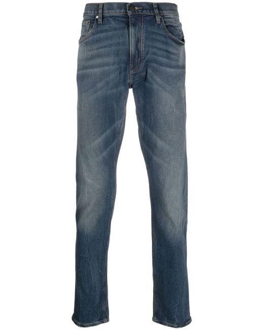 Michael Kors Blue Faded-effect Skinny Jeans for men