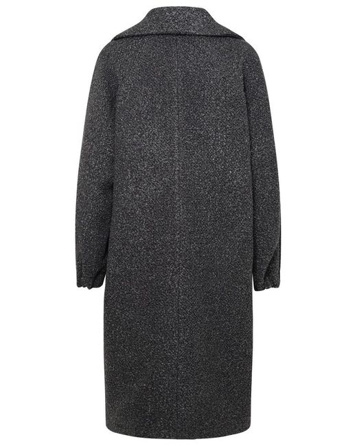 Patou Gray 'Elliptic' Wool Coat
